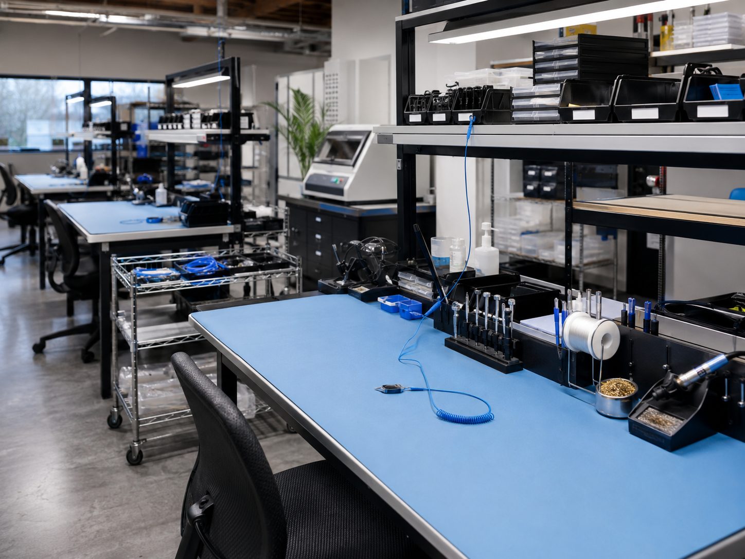 Standardize and Save: 31% Off Workbench, ESD, and Benchtop Equipment Costs for a California Electronics Operation